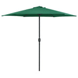 Garden Parasol with Aluminium Pole 270x246 cm Green 47344