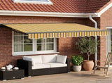 Electric Retractable Awning 3.5 x 2 m Polyester with PU coating 3421970