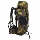 Hiking Backpack Green Camouflage 60 L Oxford Fabric 4009962