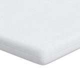 Mattress Topper White 90 x 190 x 7 cm Jaquard Fabric 4106277