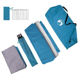 Tailgate Tent -Person 194 x 180 x 210 cm Blue Taffeta 42001075