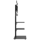 Corner TV Stand 3-Tiers for 32-65 Inch Black 379567