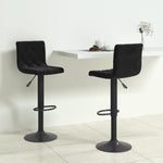 Bar Stools 2 pcs Black Velvet 333728