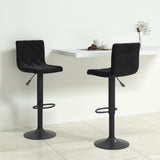Bar Stools 2 pcs Black Velvet 333728