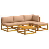 Sofa Set 5 pcs Natural Solid Acacia Wood 3417278