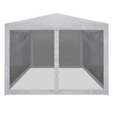 Party Tent with 4 Mesh Sidewalls 3x3 m 45108