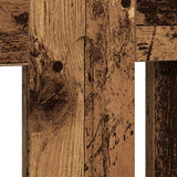 Radiator Cover Old Wood 112 x 19 x 81.5 cm Engineered Wood 884111