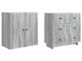 Cabinet Set 2 pcs 66 x 34.5 x 90 cm Engineered Wood 3416382