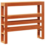 ZNTS Bed Frame without Mattress Wax Brown 90x190 cm Single Solid Wood Pine 3306482
