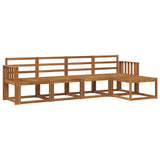 Outdoor Sofa Set 5 pcs Natural Solid Acacia Wood 3366247