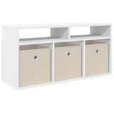 Lowboard with Drawer White 87 x 27.5 x 43 cm 8000580
