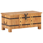 ZNTS Chest 90x40x40 cm Solid Acacia Wood 289637