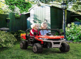 12V 2 Seater Kids Electric Ride-On Car with Electric Bucket, Remote Control - Red T3398P555851