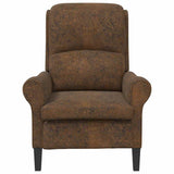 Armchair Brown 76 x 94 x 102 cm Faux Leather 42009867