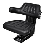 ZNTS Tractor Seat with Suspension Black 210157