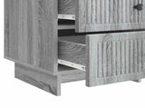 Bedside Cabinet Grey Sonoma 43 x 41 x 66.5 cm Engineered Wood 893871