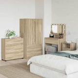 Storage Cabinet Sonoma Oak 80 x 31 x 81 cm Engineered Wood 888849