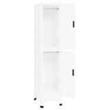 Locker Cabinet White 38x45x180 cm Steel 339776