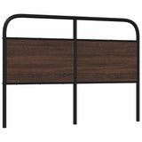 Replace Headboard Brown Oak 140 cm Steel and Engineered Wood 4100340