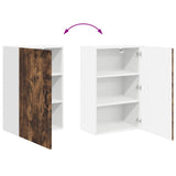 Wall Cabinet LUCCA Smoked Oak 50 x 31 x 80 cm Engineered Wood 885040