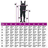 Chest Waders with Boots Black Size 40 4016983