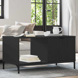 Coffee Table Black Oak 90 x 49 x 46 cm Engineered Wood 883445
