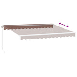 Manual Retractable Awning Brown 350x250 cm 3215631
