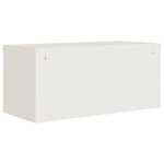 ZNTS File Cabinet White 90x40x130 cm Steel 3188311