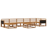 Outdoor Sofa Set 8 pcs Natural Solid Acacia Wood 3382752