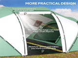 4-6 Man UV Protection Camping Tent - Green and White T3398P348680