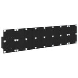 Headboard with Cabinet 3 pcs Black Oak Engineered Wood 3416279