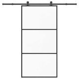 Sliding Door with Hardware Set 102x205 cm ESG Glass&Aluminium 3332808