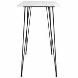 7 Piece Bar Set White and Black 3057415