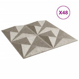 Wall Panels 48 pcs Beton 50x50 cm XPS 12 m Origami 4100064