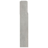 Headboard Cabinet Concrete Grey 220x19x103.5 cm 811902