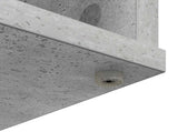 Electric Fireplace Concrete 100 x 37 x 45.5 cm Engineered wood 8020978