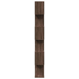 Room Divider Bookcase 6-Tier Brown Oak 70x24x193 cm Engineered Wood 858090