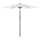 Garden Parasol with Steel Pole White 268x268x226 cm 4005104