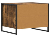Bedside Table 2 pcs Smoke Oak 50 x 39.5 x 50 cm Engineered Wood 886671