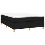 Box Spring Bed Frame Black Double Fabric 3121210