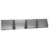 Retaining Wall 4 pcs 60 x 12 x 40 cm Galvanised Steel Silver 3449084