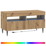 LED TV Cabinet Artisan Oak Engineered Wood 897004