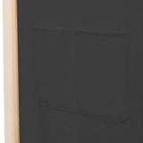 4-Panel Room Divider Grey 160x170x4 cm Fabric 248176