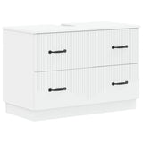 Bathroom Sink Cabinet HOORN White 82 x 41x 56 cm 897235