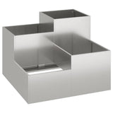 Garden Planter Silver 80 x 80 x 60 cm Stainless steel 865859