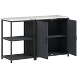 Kitchen Storage Set HATTEM 2 pcs Anthracite Cold-rolled Steel 3392682