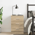 Bedside Cabinet Sonoma Oak 38x35x56 cm Engineered Wood 800456