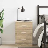 Bedside Cabinet Sonoma Oak 38x35x56 cm Engineered Wood 800456