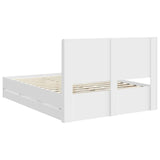 Bed Frame with Storage and Headboard White 160 x 200 cm 3413929