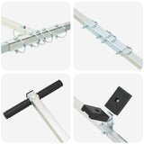 Adjustable Boat Trailer with Pneumatic Tires 200 kg Load Silver 42043568
